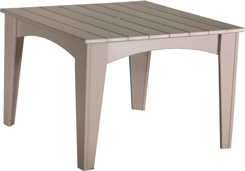 Luxcraft 44 Poly Island Square Dining Table (with umbrella hole)