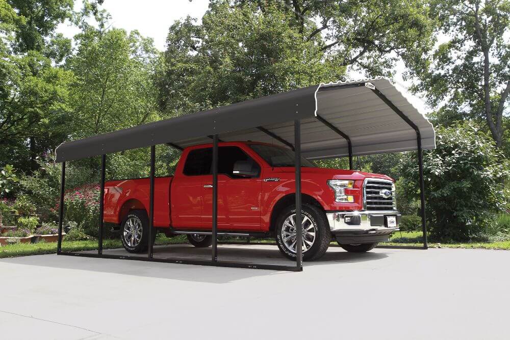 Arrow 12x20 Metal Carport Kit - Thumbnail 3