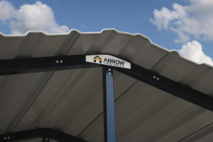 Arrow Carport Roof 20x24 Charcoal CPHC202407 