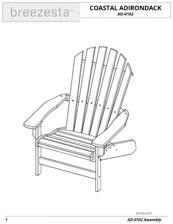 Breezesta coastal best sale adirondack chair