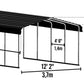 ARROW Metal Carport 12x20 Kit (CPHC122009)