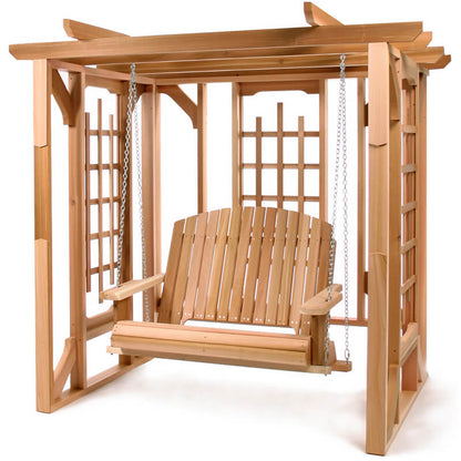 Cedar Pergola Swing Set 