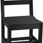 Amish Luxcraft Poly Island side chair (Black)