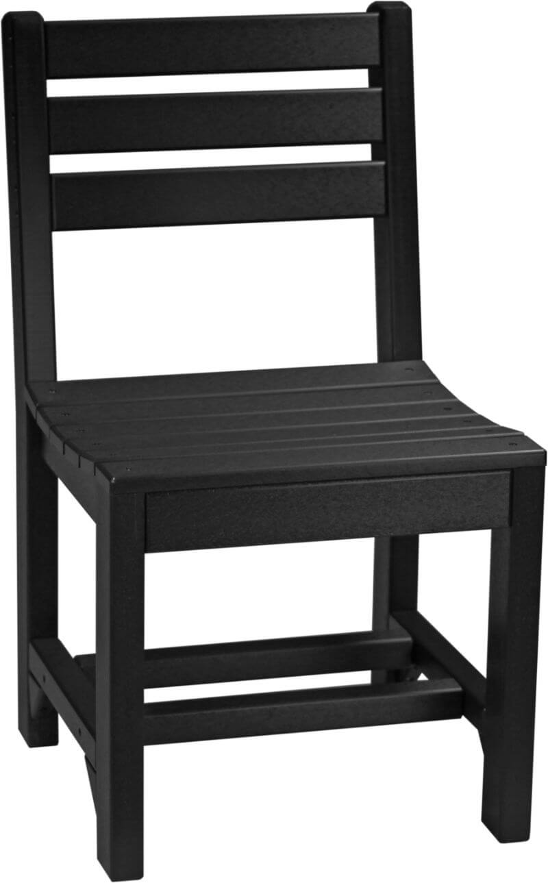 Amish Luxcraft Poly Island side chair (Black)