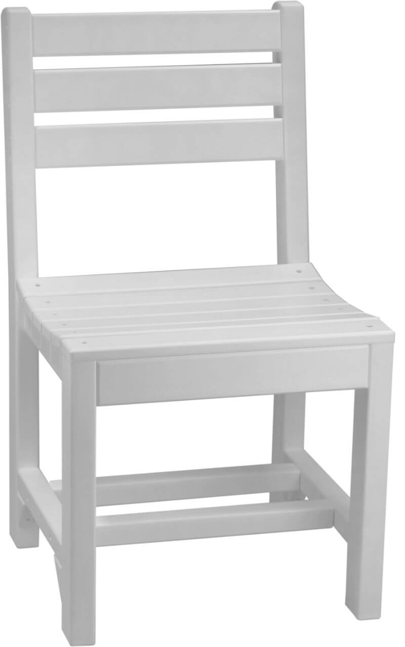 Amish Luxcraft Poly Island side chair (White)