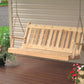 Amish A&L Furniture Traditional English Porch Swing - Cedar Wood - 4ft, 5ft, 6ft
