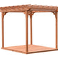 8x8 Wood Pergola Cedar with Deck and Swing Hangers