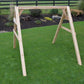 A&L Furniture 4x4 6ft A-Frame Cedar Swing Stand (Hangers Included)