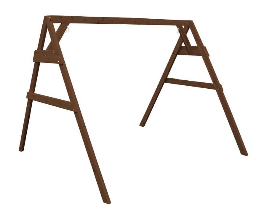 A&L Furniture 2x4 6ft A-Frame Cedar Swing Stand (Hangers Included)