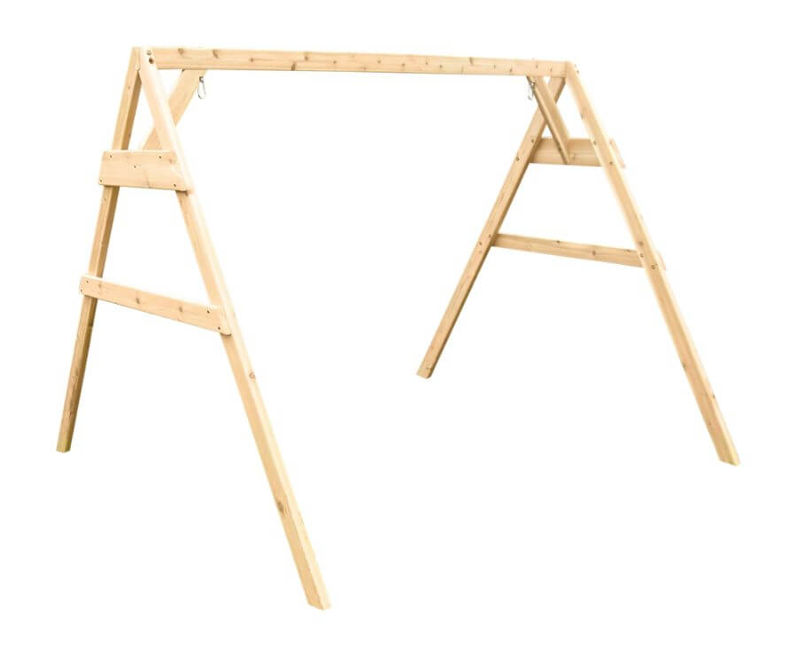 A&L Furniture 2x4 6ft A-Frame Cedar Swing Stand (Hangers Included)