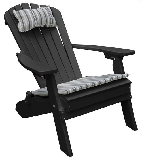 Amish A&L Furniture Folding & Reclining Recycled Plastic Adirondack Chair