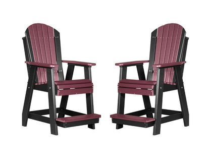 Luxcraft Adirondack Balcony Chair Set (2 Poly Chairs)