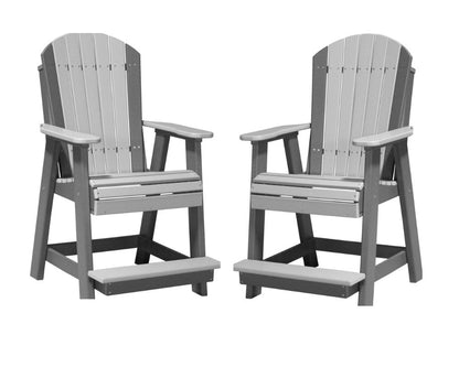 Luxcraft Adirondack Balcony Chair Set (2 Poly Chairs)