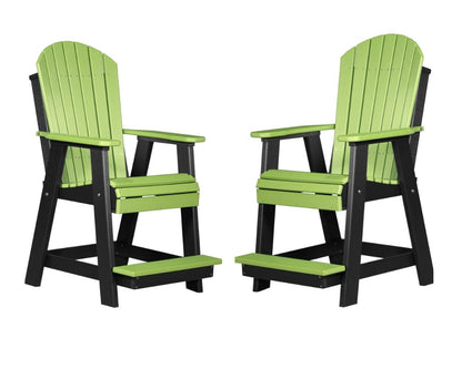 Luxcraft Adirondack Balcony Chair Set (2 Poly Chairs)