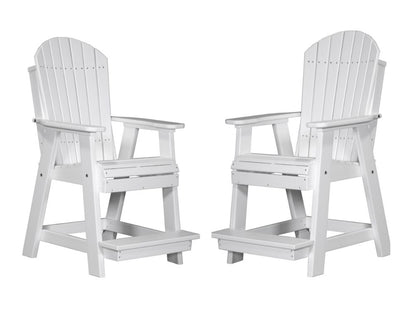 Luxcraft Adirondack Balcony Chair Set (2 Poly Chairs)