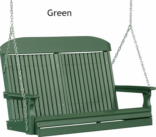 Luxcraft Classic Highback Poly Porch Swing (4ft ,5ft)