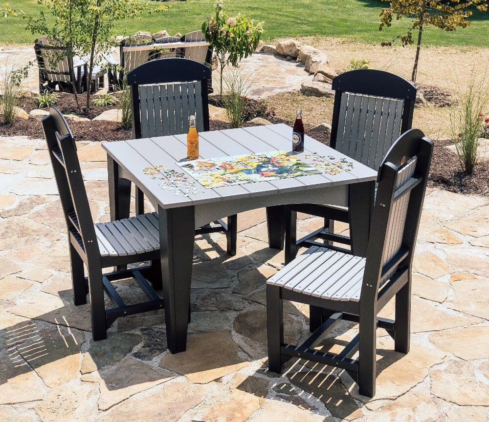 Luxcraft Poly 5 Piece Dining Set - Island End Table & 4 Chairs