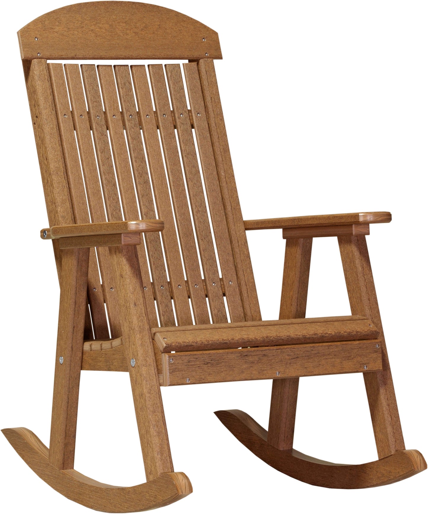 Luxcraft Poly Porch Rocker Antique Mahogany