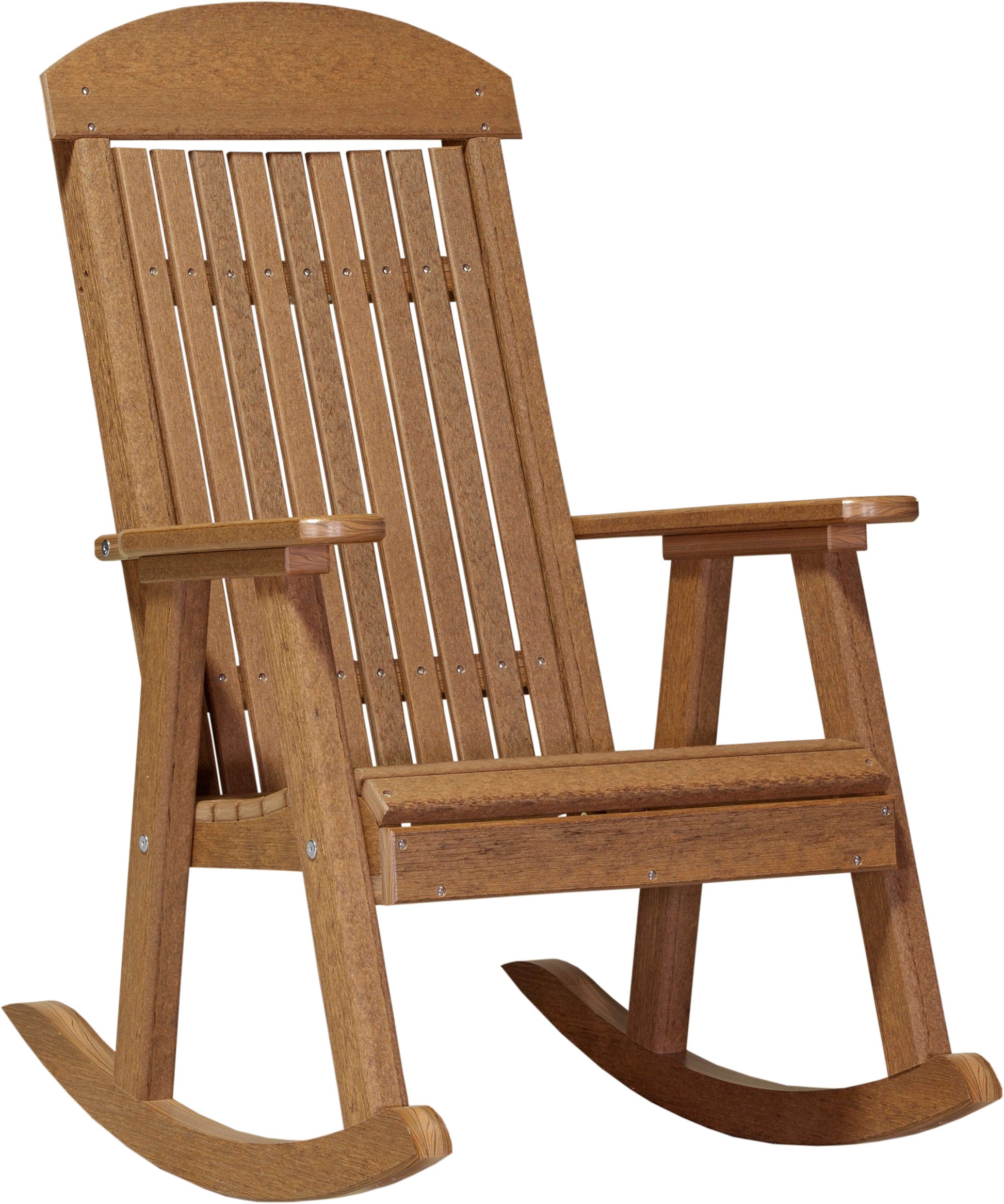 Luxcraft Poly Porch Rocker Antique Mahogany