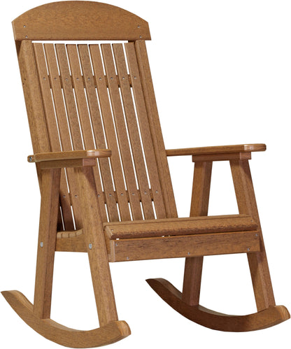 Luxcraft Poly Porch Rocker Antique Mahogany