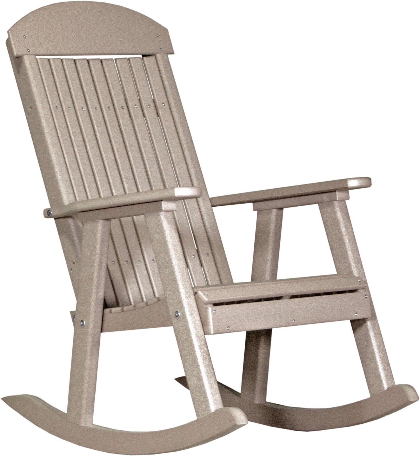 Luxcraft Poly Porch Rocker Weatherwood PPRWW