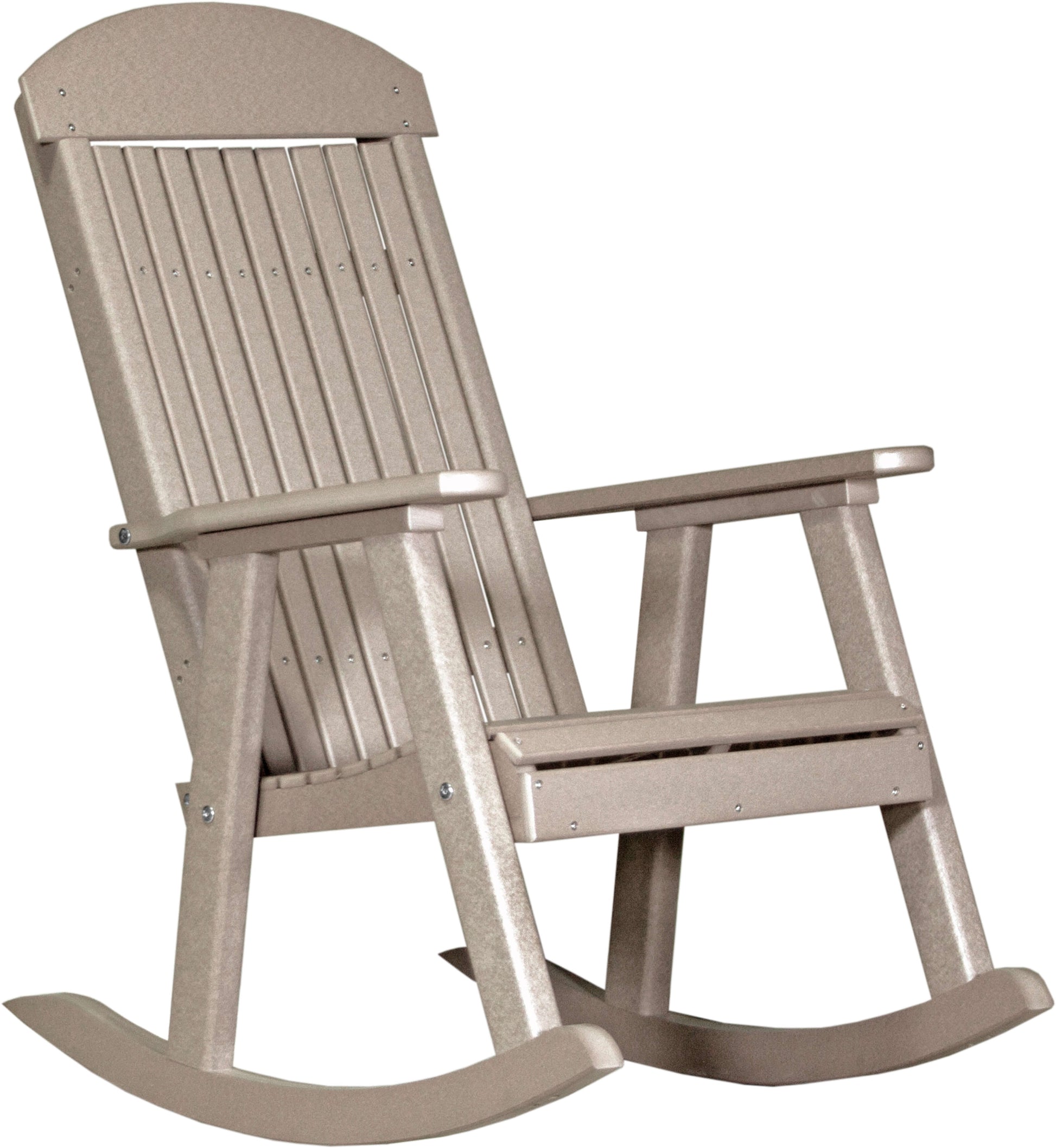 Luxcraft Poly Porch Rocker Weatherwood PPRWW