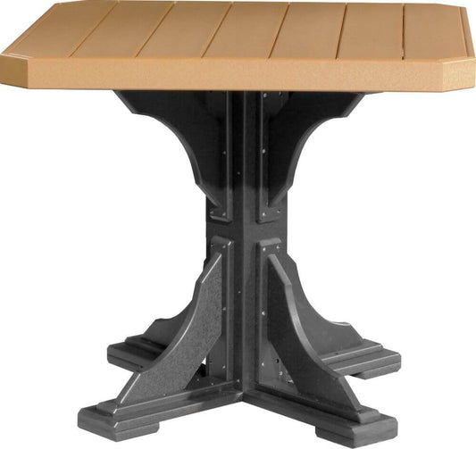 Luxcraft 41" Dining Height Poly Square Table (with umbrella hole)