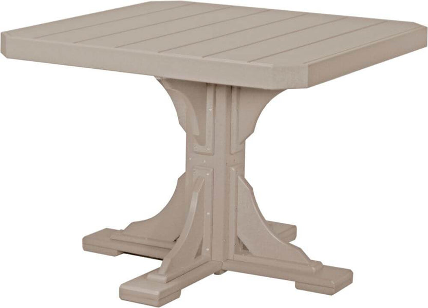 Luxcraft 41 Dining Height Poly Square Table (with umbrella hole)