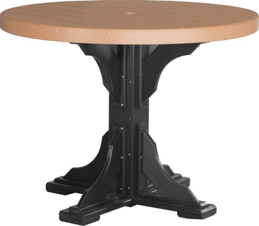 Luxcraft 4' Counter Height Poly Round Table (with umbrella hole)