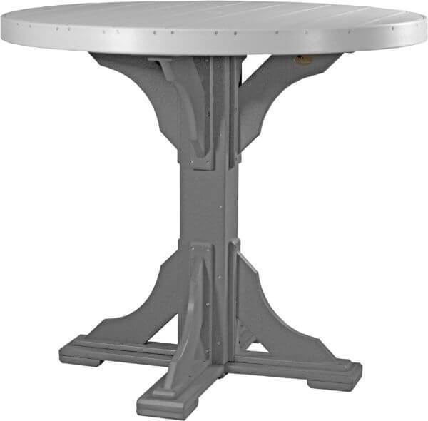 Luxcraft 4' Bar Height Poly Round Table (with umbrella hole)