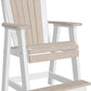 Luxcraft Amish Poly Adirondack Balcony Chair & Table Set - Counter Height