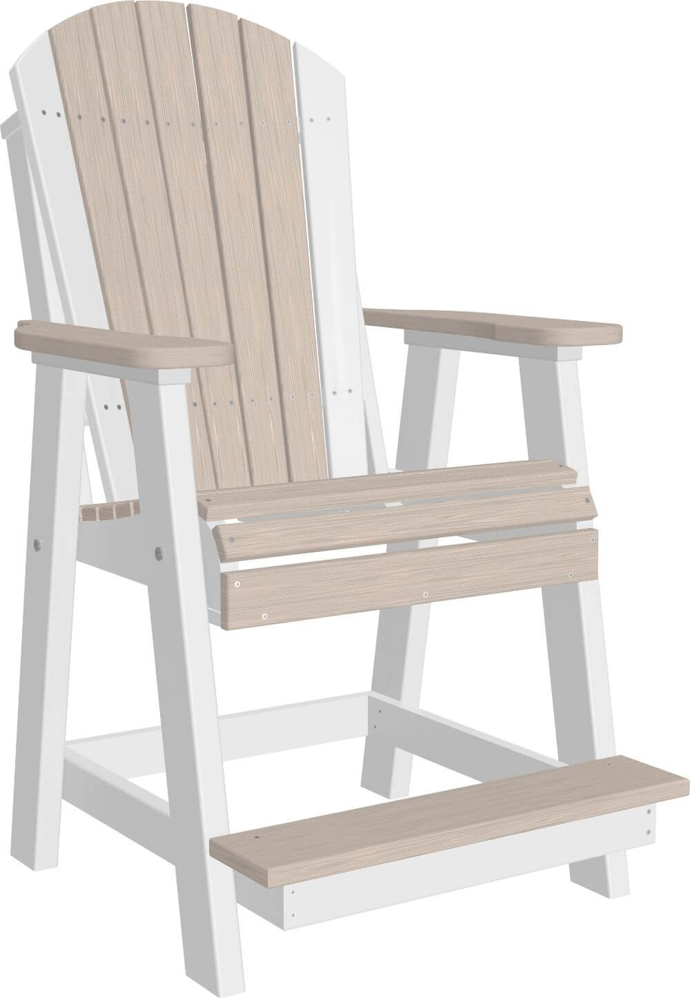 Luxcraft Amish Poly Adirondack Balcony Chair & Table Set - Counter Height