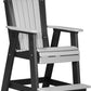 Luxcraft Recycled Plastic Adirondack Balcony Chair - Counter Height with Footrest