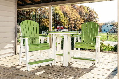 Luxcraft Poly Adirondack Balcony Chair - Counter Height with Footrest