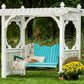 Luxcraft Vinyl and Poly Pergola Style Swing Stand - White